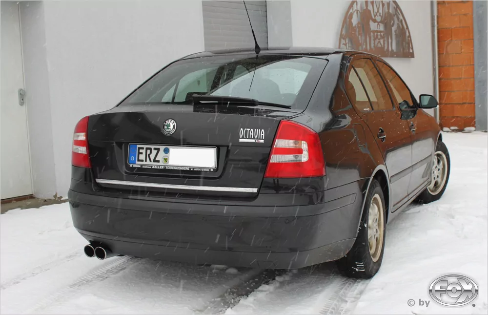Skoda Octavia Typ 1Z inkl. Facelift  Endschalldämpfer einseitig - 2x76 Typ 17