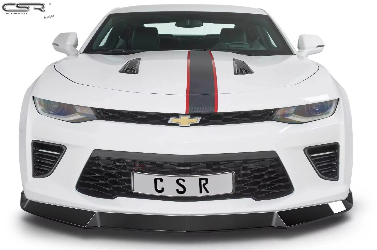 Cup-Spoilerlippe mit ABE für Chevrolet Camaro 6 CSL379-M Carbon Look (matt)
