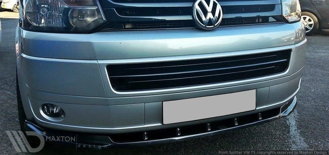 Front Ansatz Passend Für Passend Für VW T5 FL Schwarz Hochglanz Schwarz Hochglanz