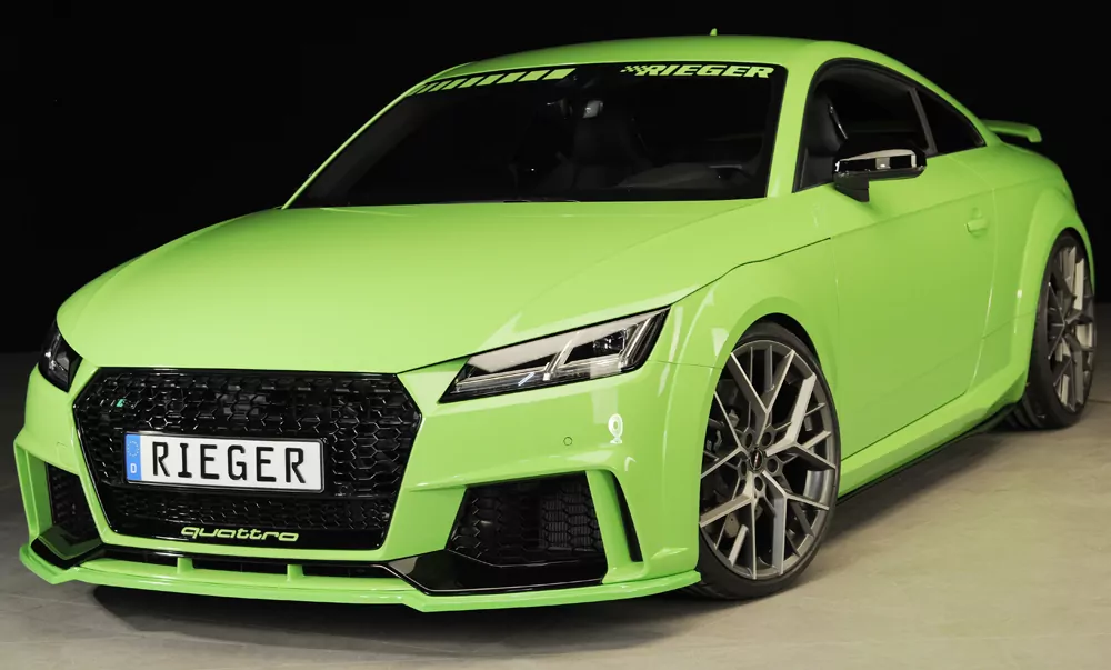 Rieger Spoilerschwert für Audi TT RS (8J/8J1-FV/8S) | Coupé 05.16-08.18 (bis Facelift) für orig. TT-RS Frontschürze