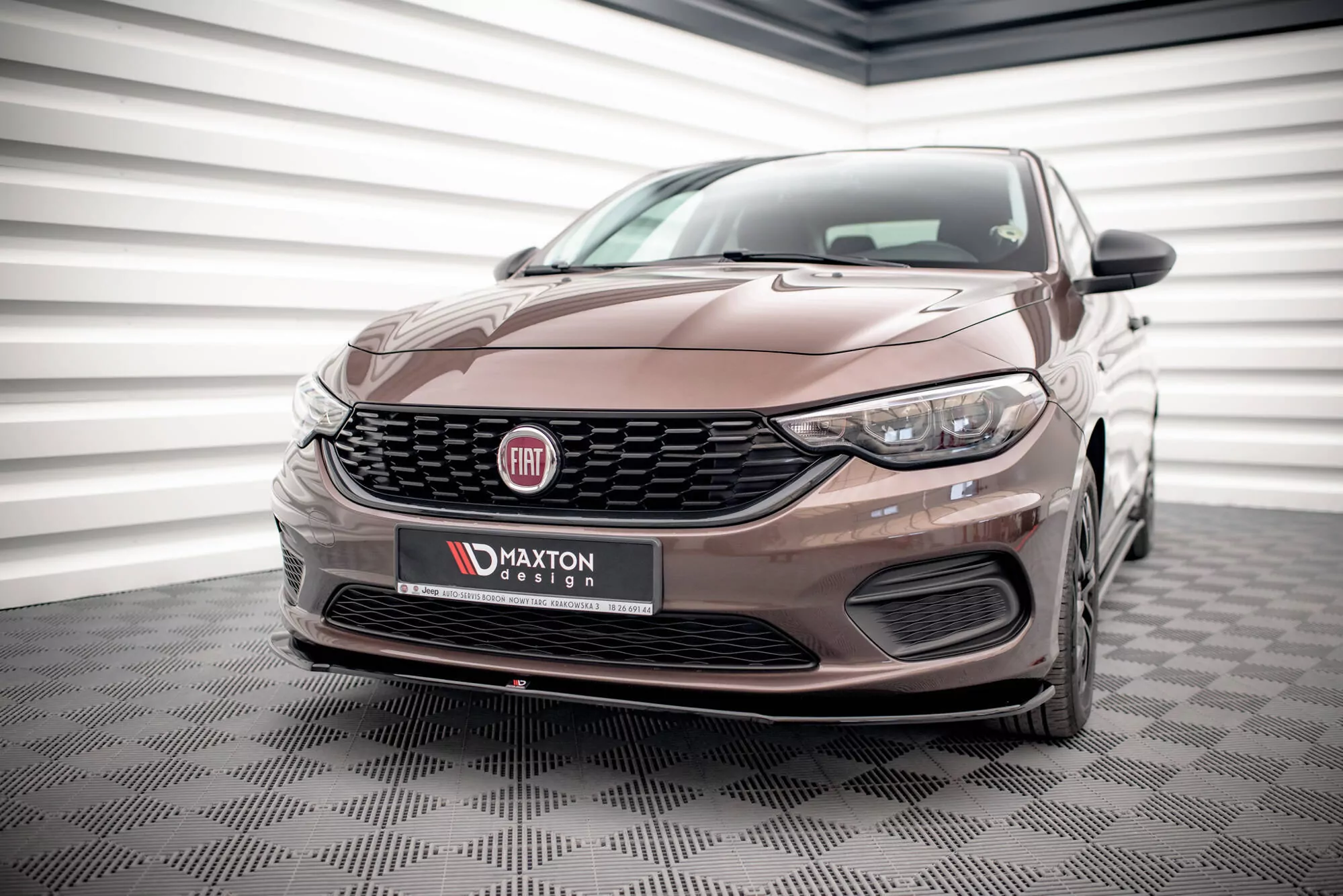 Front Ansatz Passend Für Passend Für Fiat Tipo S-Design Schwarz Hochglanz Schwarz Hochglanz