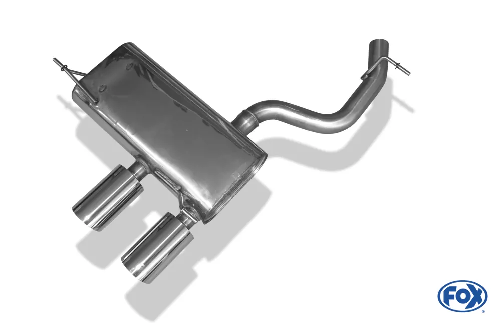 VW Golf V R32  Endschalldämpfer Ausgang mittig - 2x100 Typ 25