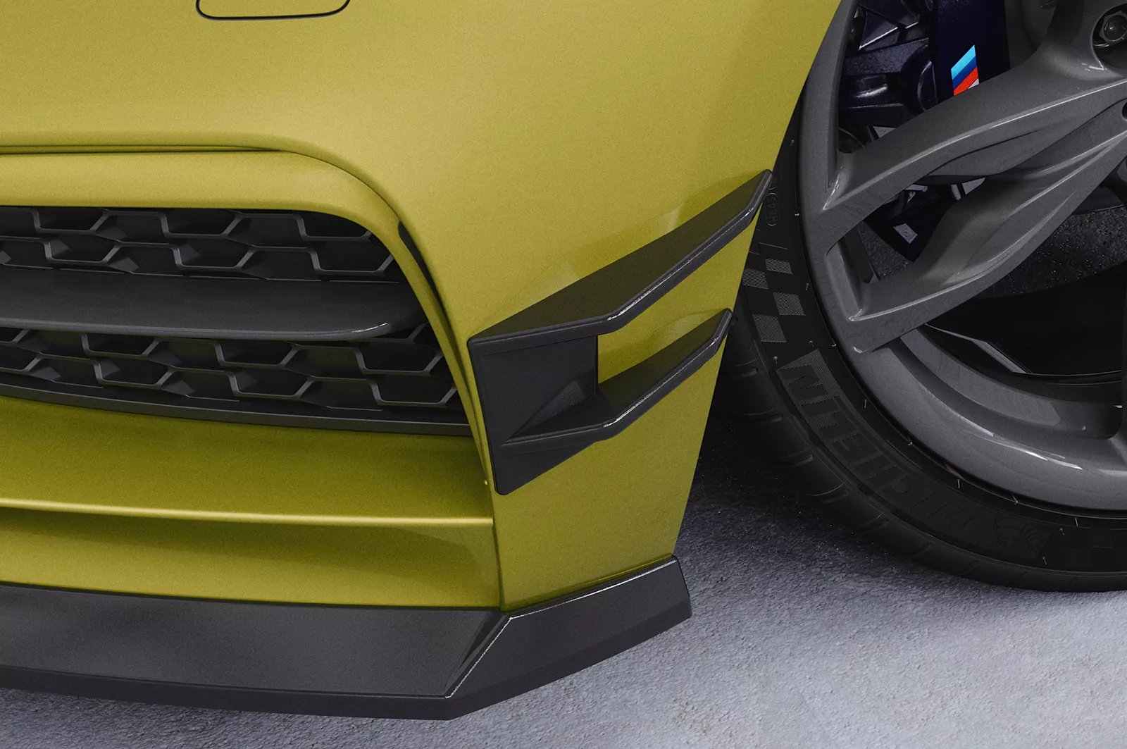 Performance Flaps für BMW 2er F22 / F23 (M-Paket, M2) FP027 Schwarz Strukturiert