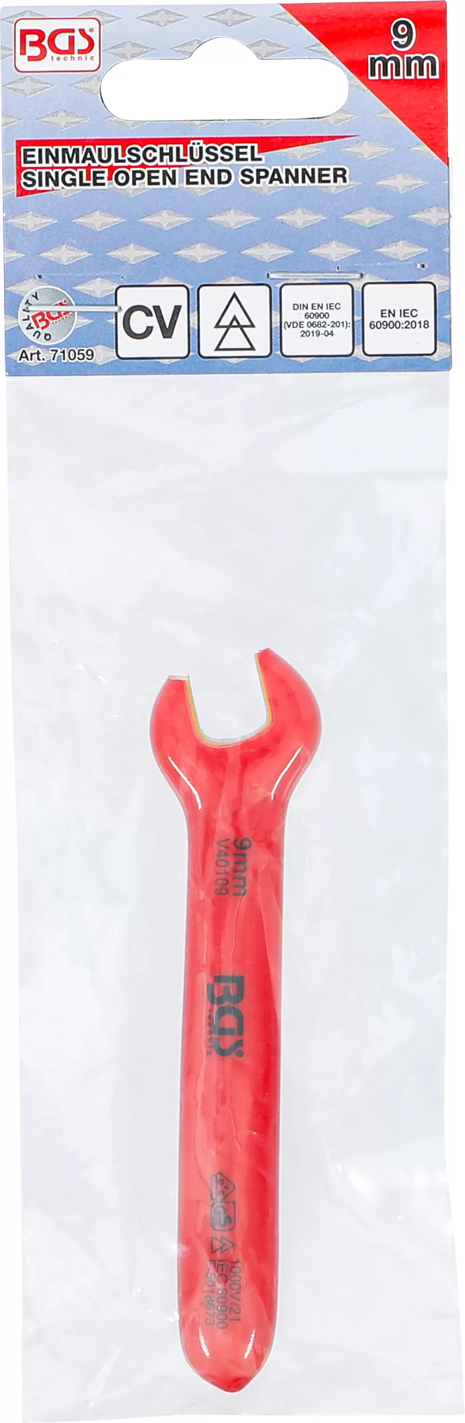 VDE-Einmaulschlüssel | SW 9 mm