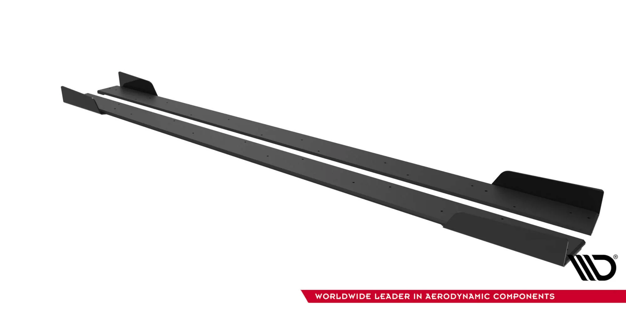 Street Pro Seitenschweller Ansatz Für + Flaps Mitsubishi Lancer EVO X Schwarz Hochglanz