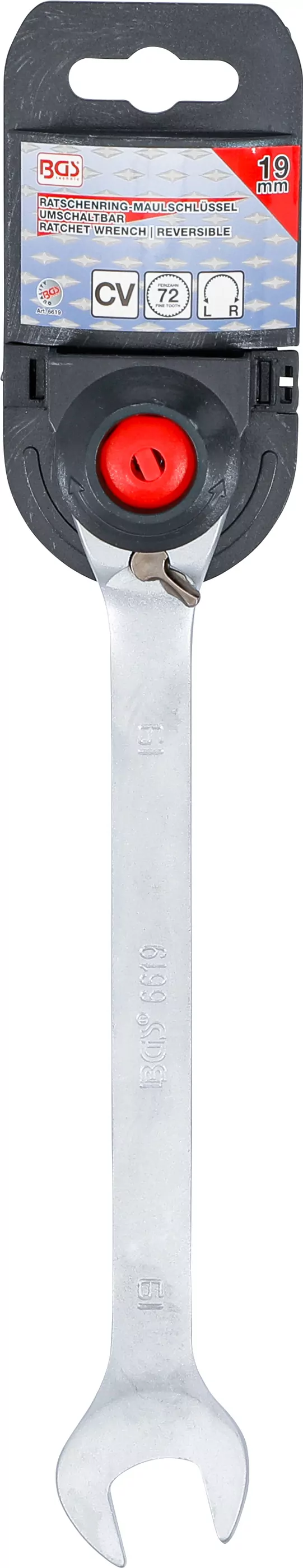 Ratschenring-Maulschlüssel | umschaltbar | SW 19 mm