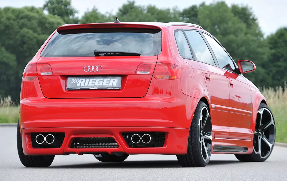 Rieger ESD, links/rechts, seitlich versetzt für Audi A3 (8P) | 5-tür.  A3 (8P) Sportback, 2.0 TFSI, 2.0 TDI 125kW