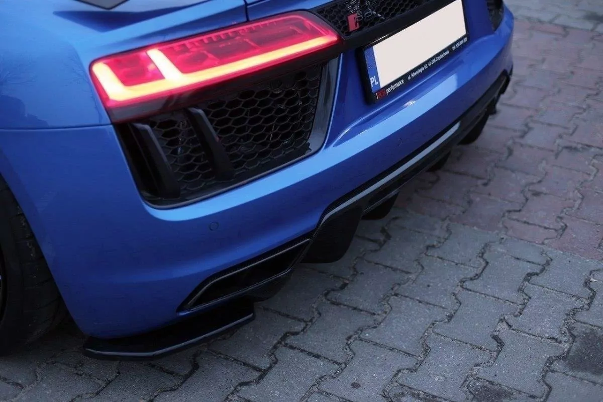 Heck Ansatz Flaps Diffusor Passend Für Diffusor Passend Für AUDI R8 II Schwarz Hochglanz Schwarz Hochglanz
