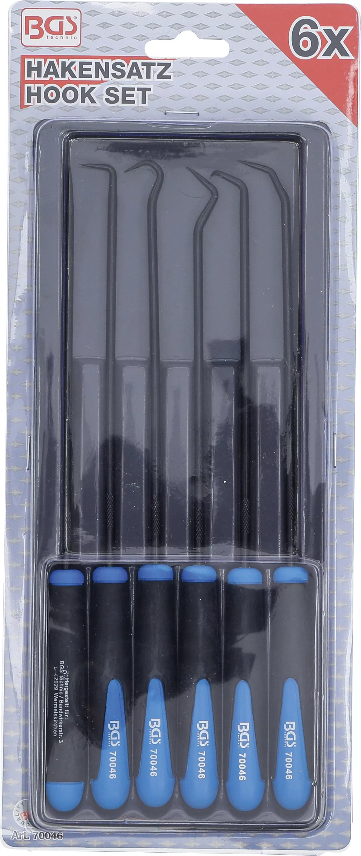 Haken-Satz | extra lang | 245 mm | 6-tlg.