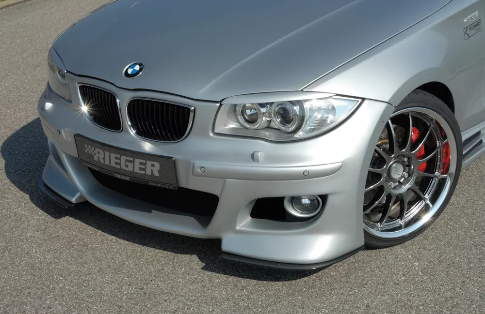 Rieger Spoilerstoßstange für BMW 1er E87  (187 / 1K2/1K4) - 4-tür. 09.04-03.07 (bis Facelift) carbon optik