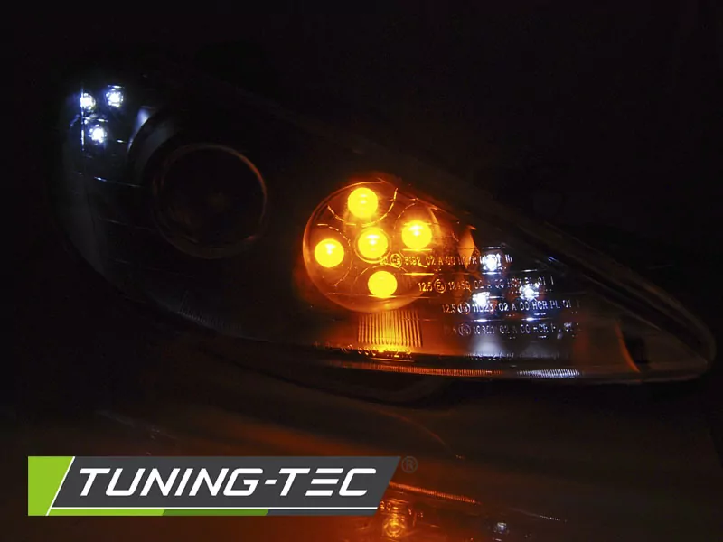 PEUGEOT 206 02-ANGEL EYES CHROME LED