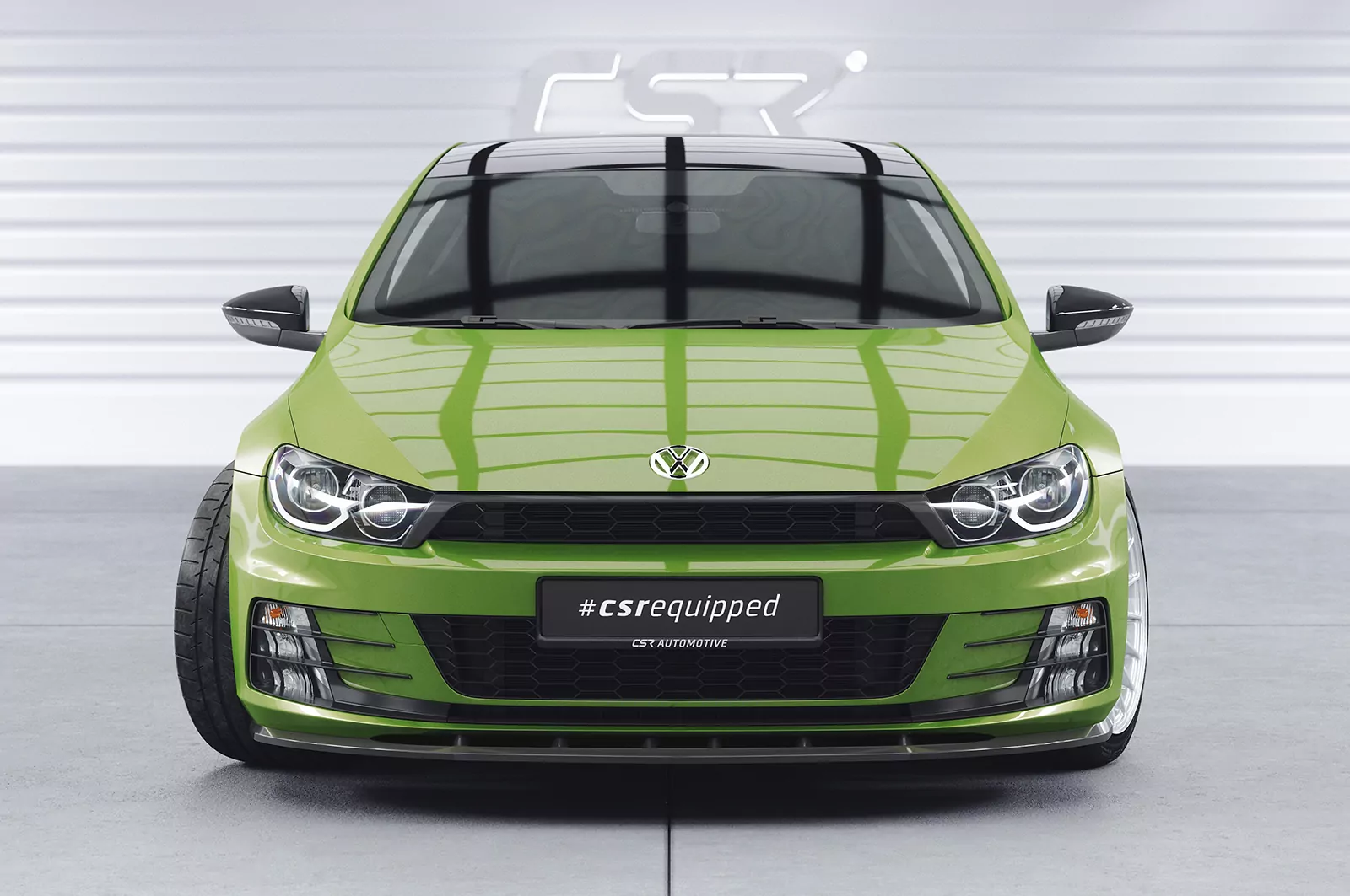 Cup-Spoilerlippe mit ABE für VW Scirocco III R-Line CSL386 Strukturiert (schwarz matt)