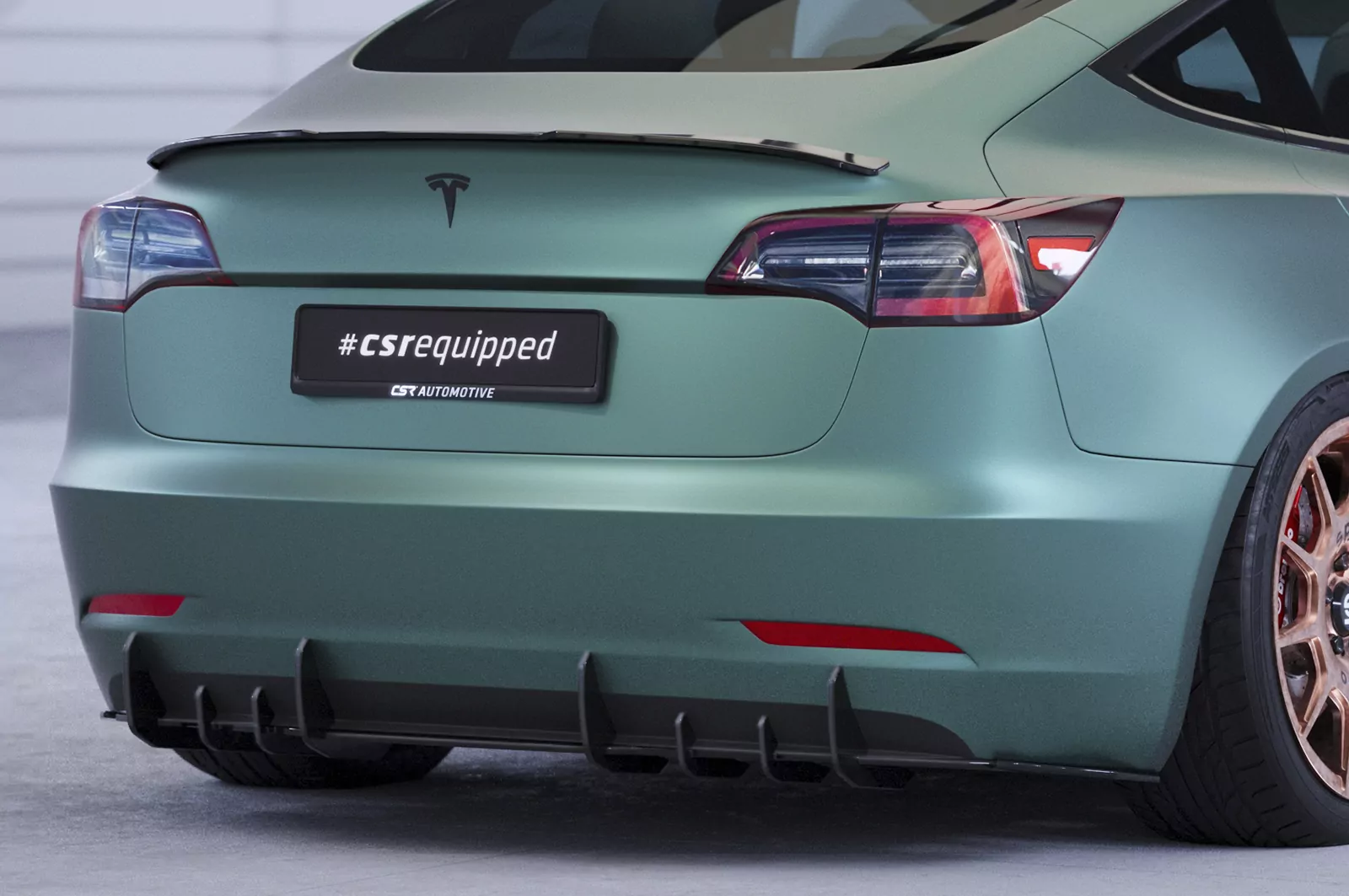 Racing Diffusor / Heckansatz für Tesla Model 3 HA412