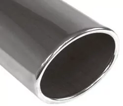 Anschweißendrohr Typ 36  115x85 mm / Länge: 300 mm - oval / eingerollt / gerade / ohne Absorber