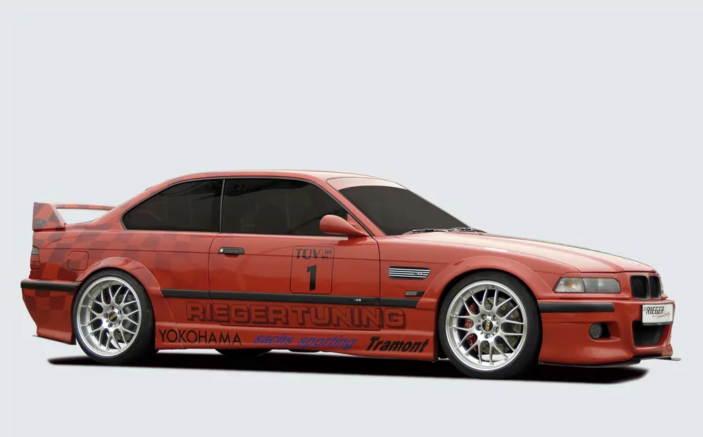 Rieger Radlauf Breitbau II für BMW 3er E36 - Coupé   carbon optik