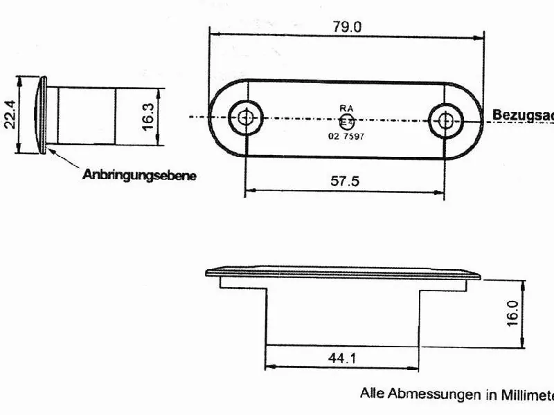 Kennzeichenleuchte LED