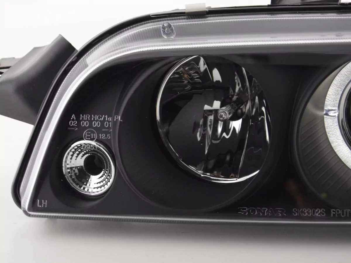 Scheinwerfer Set Fiat Punto 1 Typ 176 Bj. 93-98 schwarz