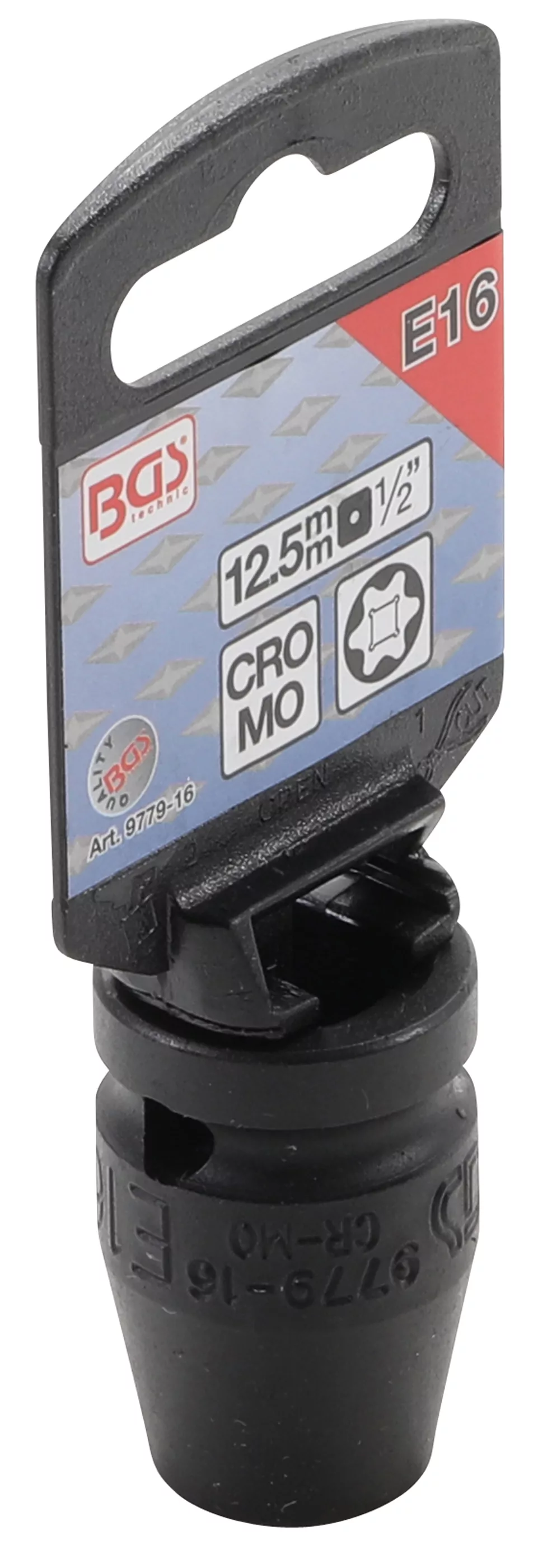 Kraft-Steckschlüssel-Einsatz E-Profil | Antrieb Innenvierkant 12,5 mm (1/2") | SW E16