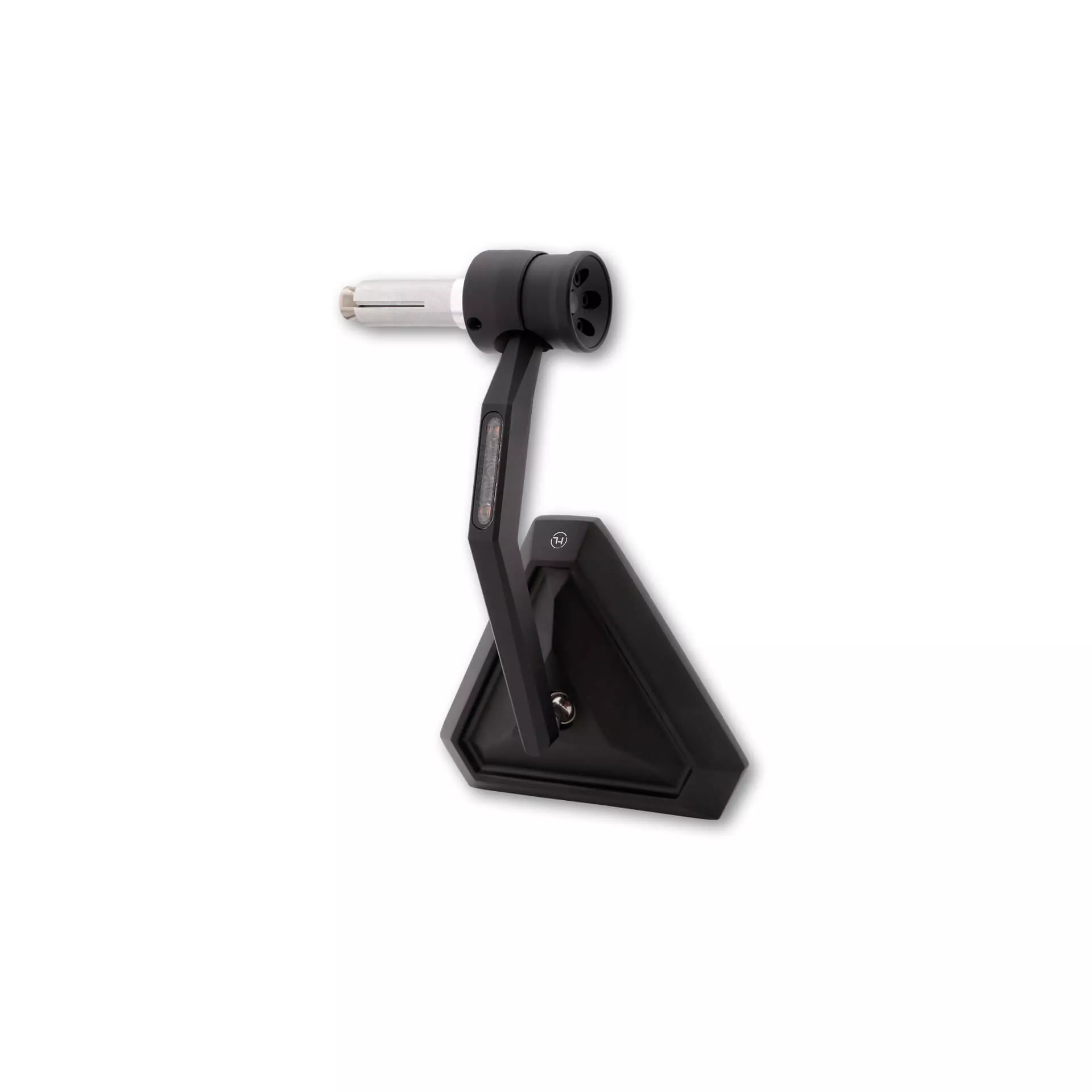 HIGHSIDER pro Bar End Mirror Montana-RIM Black With LED Indicator (1pc)