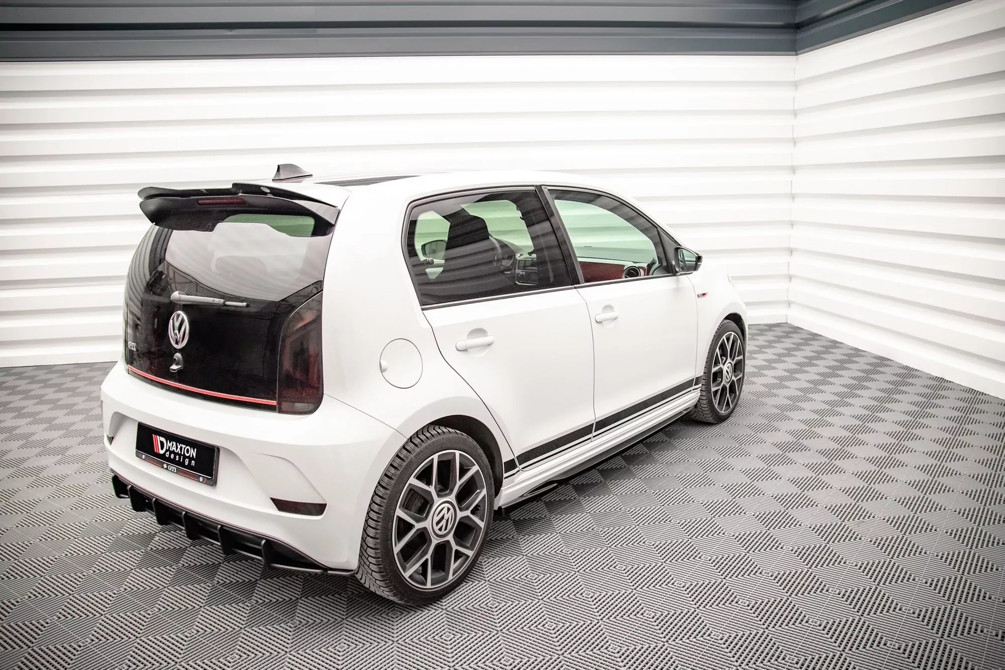 Seitenschweller Ansatz Für Volkswagen Up GTI Schwarz Hochglanz