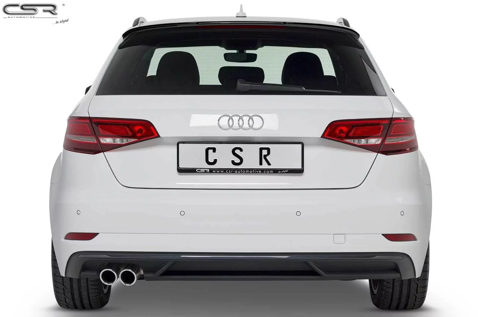 Heckflügel mit ABE für Audi A3 8V Sportback HF633-M Carbon Look (matt)