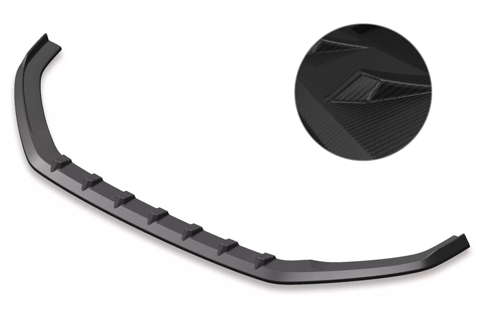 Cup-Spoilerlippe mit ABE für VW Golf 7 GTI / GTD CSL459-M Carbon Look (matt)
