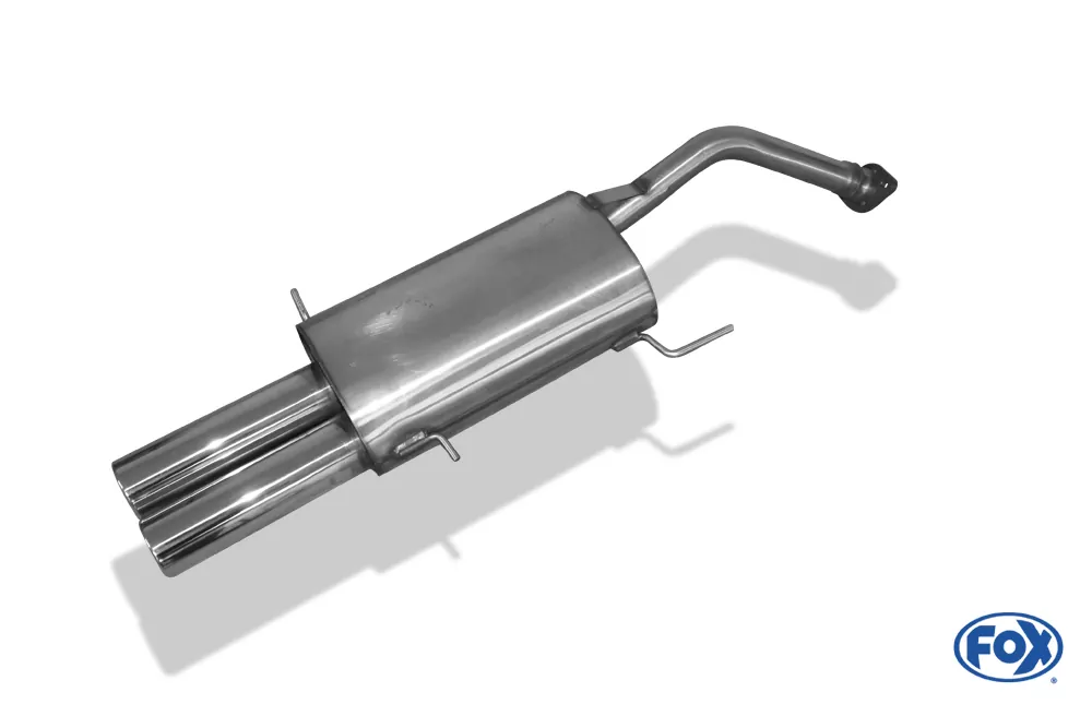 Mazda 323 IV Typ BG Stufenheck  Endschalldämpfer mit Flansch - 2x80 Typ 13