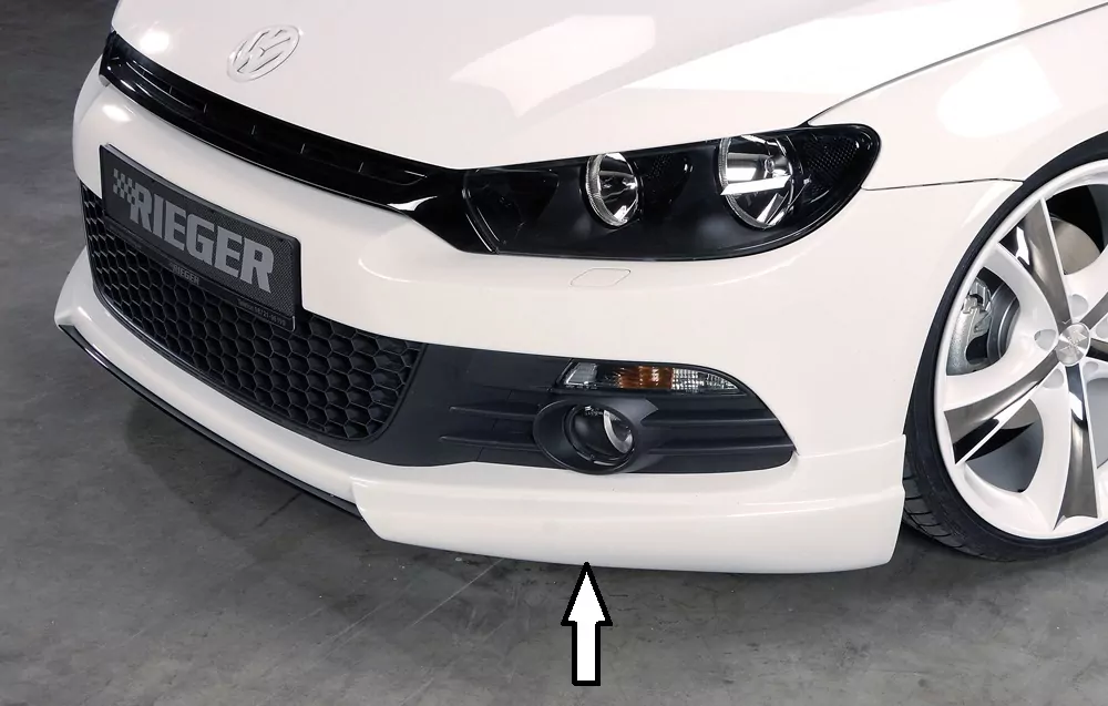 Rieger Spoilerlippe für VW Scirocco 3 (13) - 2-tür. 08.08-04.14 (bis Facelift) carbon optik