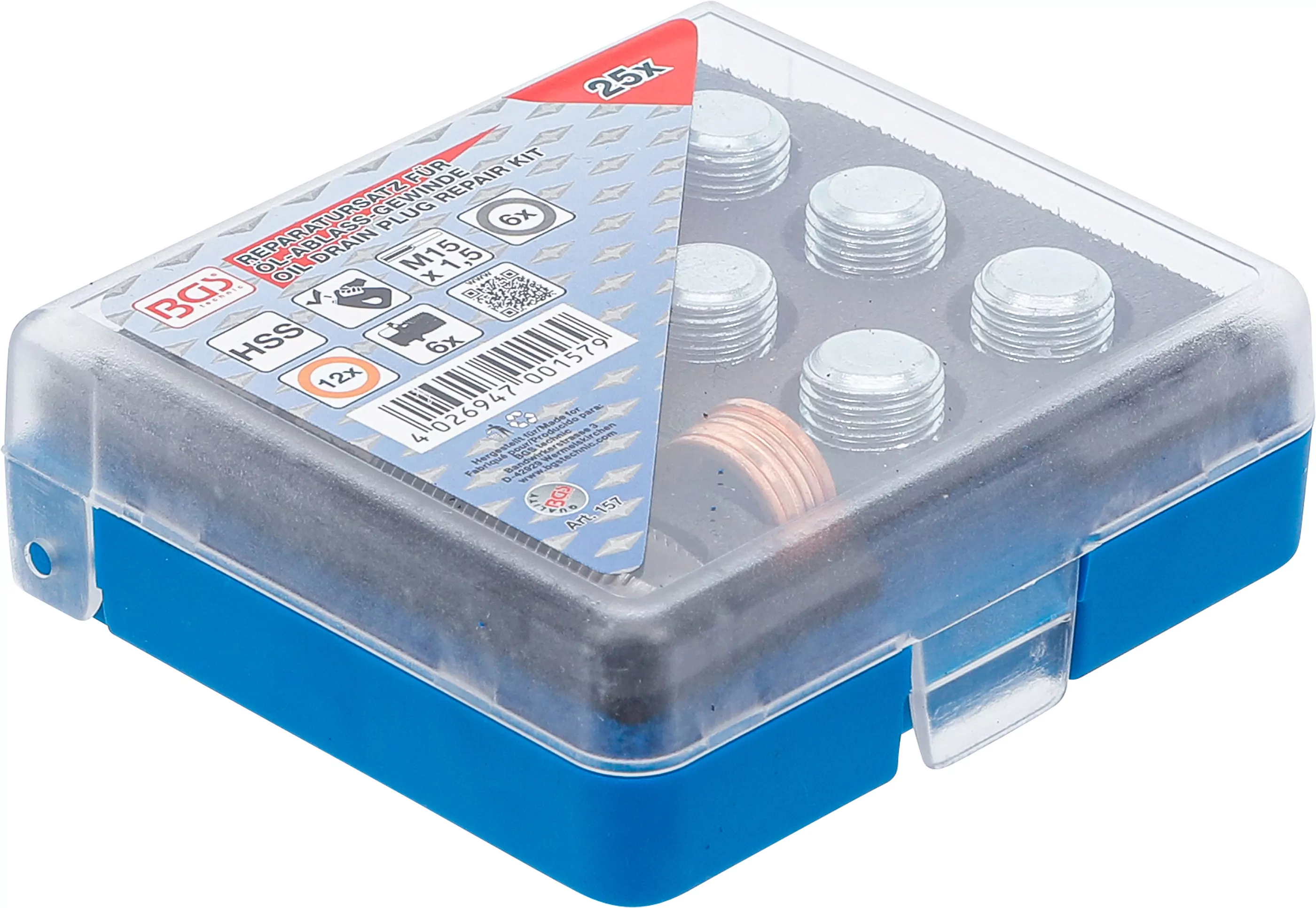 Reparatursatz für Öl-Ablass-Gewinde | M15 x 1,5 mm