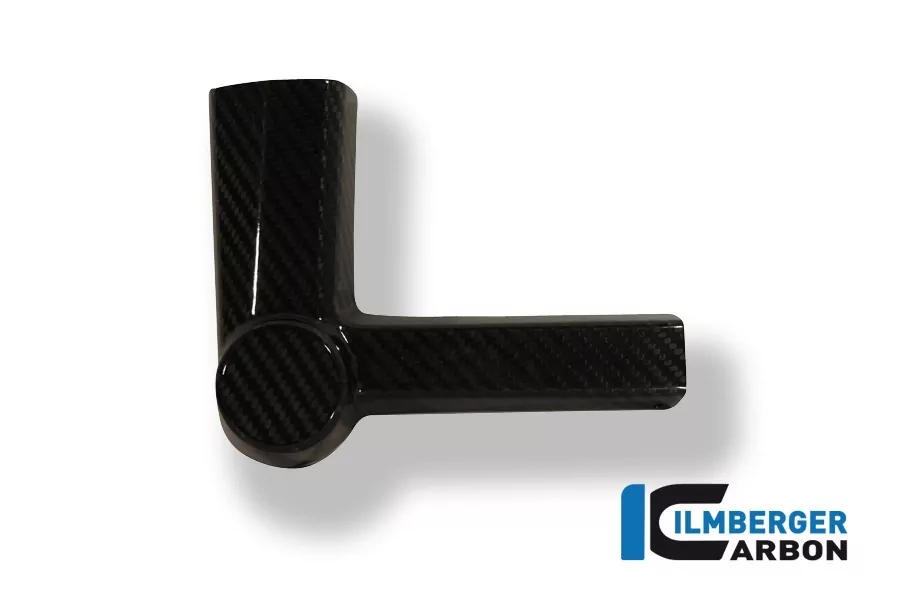 Ilmberger Carbon Sturzpad am Rahmen links Carbon