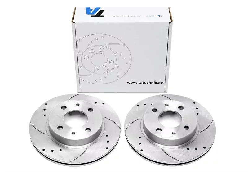 TA Technix Sport Bremsscheiben Satz Vorderachse passend für Nissan 100 NX / Sunny II / Sunny II Hatchback / Sunny II Traveller / Sunny II Coupe / Sunny III Liftback / Sunny III Liftback / Sunny III / Sunny III Traveller
