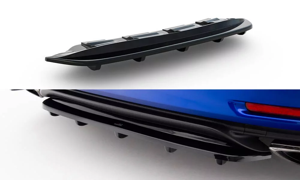 Mittlerer Diffusor Heck Ansatz Passend Für Passend Für Im DTM LOOK Lexus Rc Schwarz Hochglanz Schwarz Hochglanz