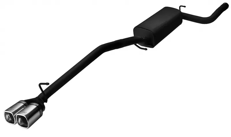 Ulter Sportauspuff für Ford Focus II 2005-2010 - 2 Endrohre Rechteckig 80×65