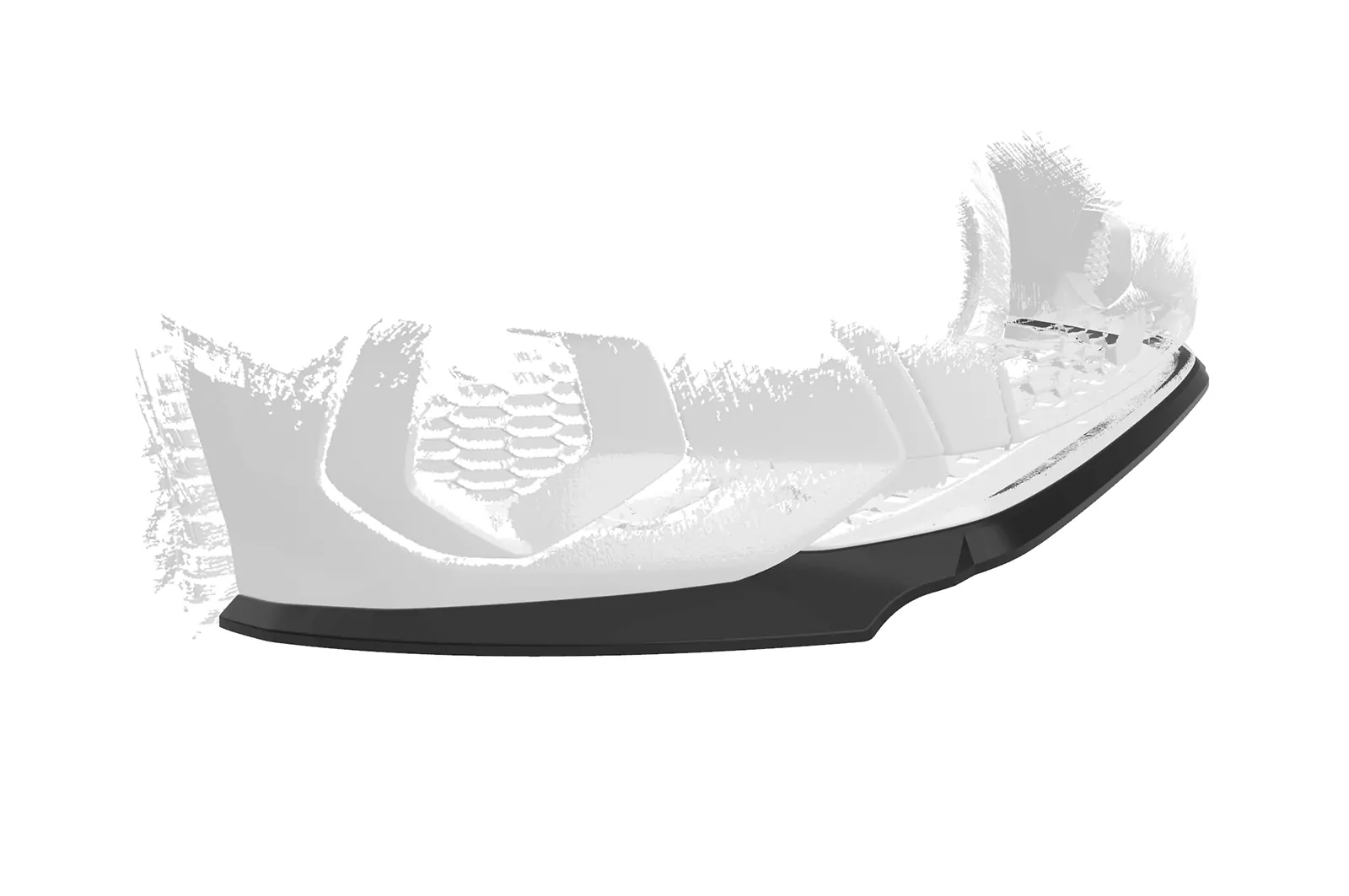 Cup-Spoilerlippe mit ABE für Audi A3 8Y Limousine CSL616 Schwarz Strukturiert