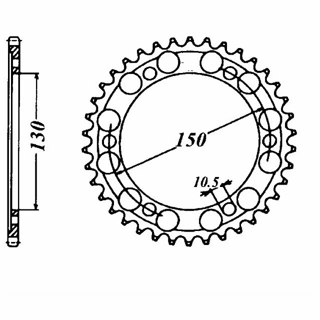 EK-Chain Kettensatz 530 MVXZ-2 für Yamaha YZF750SP Typ 4HT Modelljahr 1993-1998 Farbe Rot