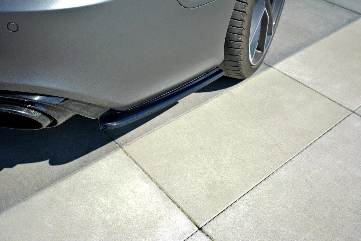 Heck Ansatz Flaps Diffusor Passend Für Diffusor Passend Für Audi RS7 FL Schwarz Hochglanz Schwarz Hochglanz