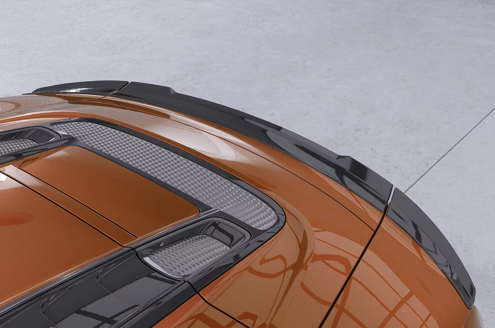 Heckflügel mit ABE für Audi R8 (4S) Spyder HF761 Strukturiert (schwarz matt)