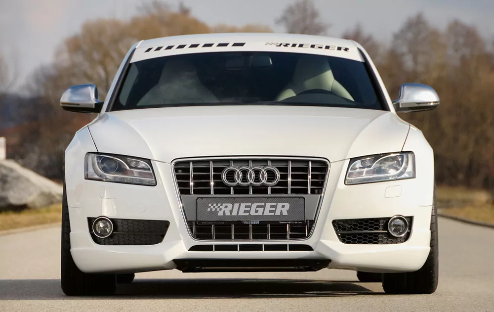 Rieger Spoilerlippe für Audi A5 (B8/B81) - Cabrio 06.07-07.11 (bis Facelift) carbon optik