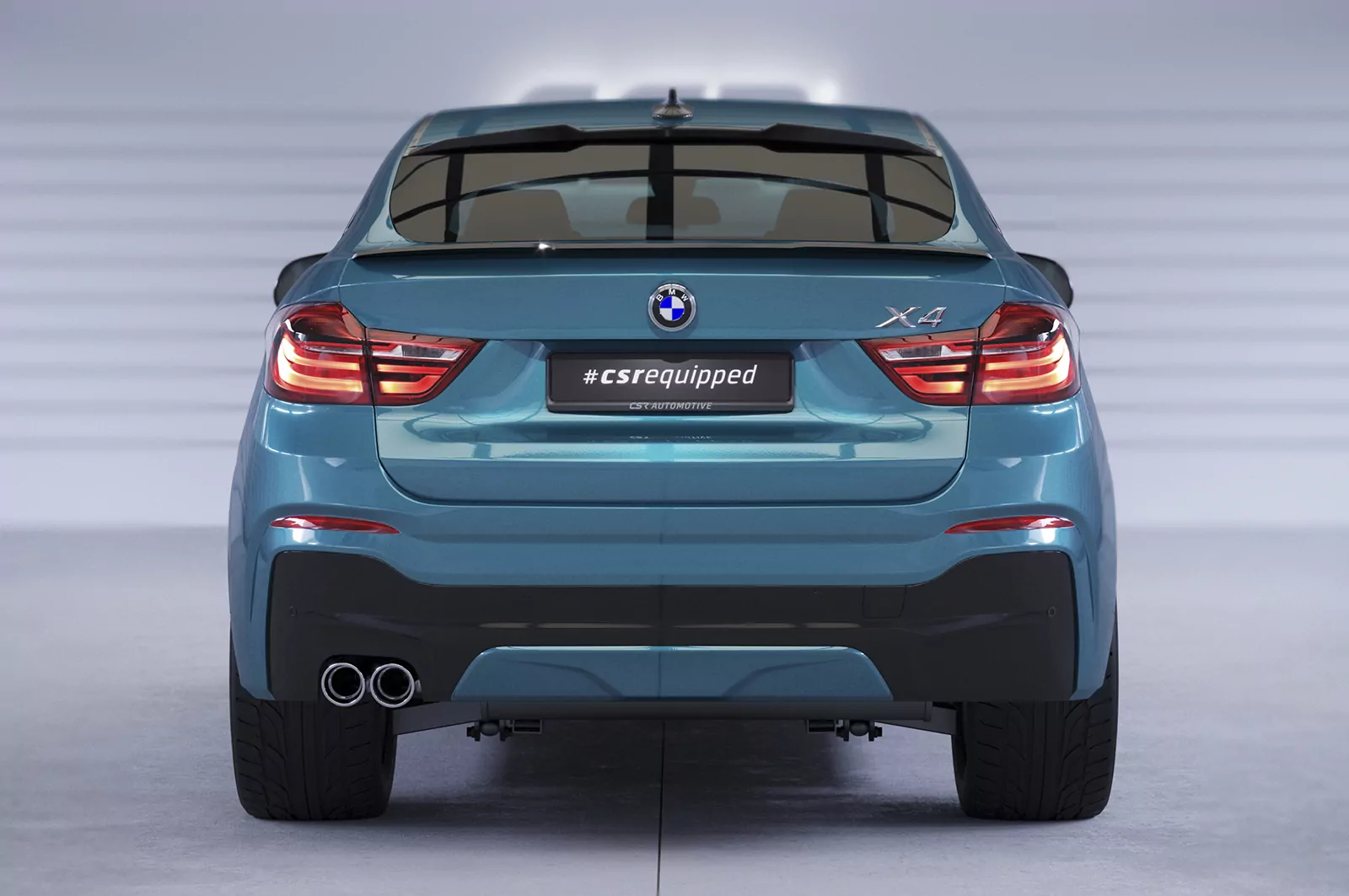 Heckflügel mit ABE für BMW X4 (F26) HF711 Strukturiert (schwarz matt)