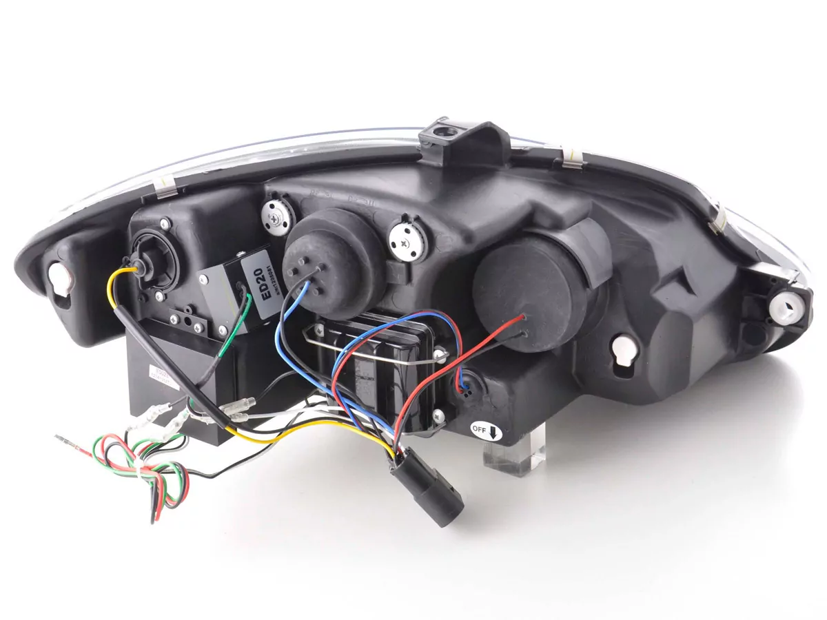 Scheinwerfer Set Daylight LED Tagfahrlicht Seat Leon 1P Bj. 09- schwarz