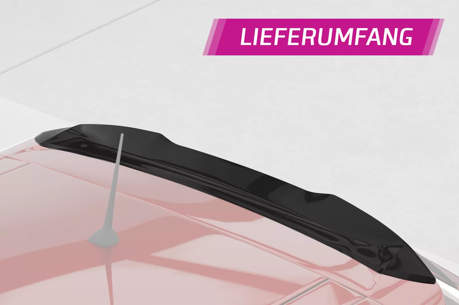 Heckflügel mit ABE für Alfa Romeo Giulietta (Typ 940) HF121 Schwarz Strukturiert