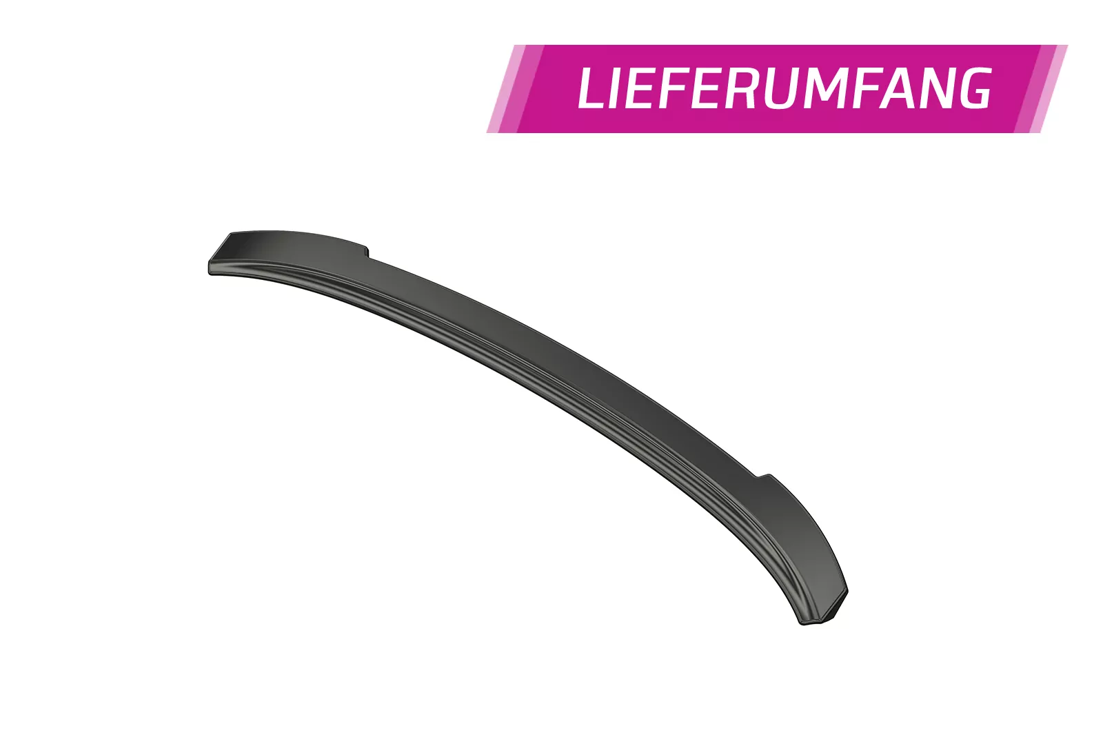 Heckflügel mit ABE für BMW 6er E63/E64 HF649 Strukturiert (schwarz matt)