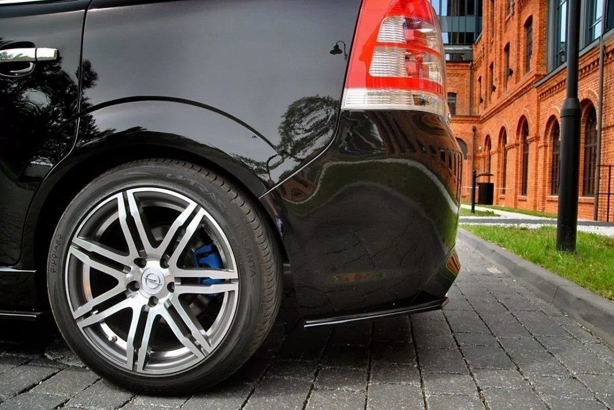 Heck Ansatz Flaps Diffusor Passend Für Diffusor Passend Für OPEL ZAFIRA B OPC / VXR Schwarz Hochglanz Schwarz Hochglanz