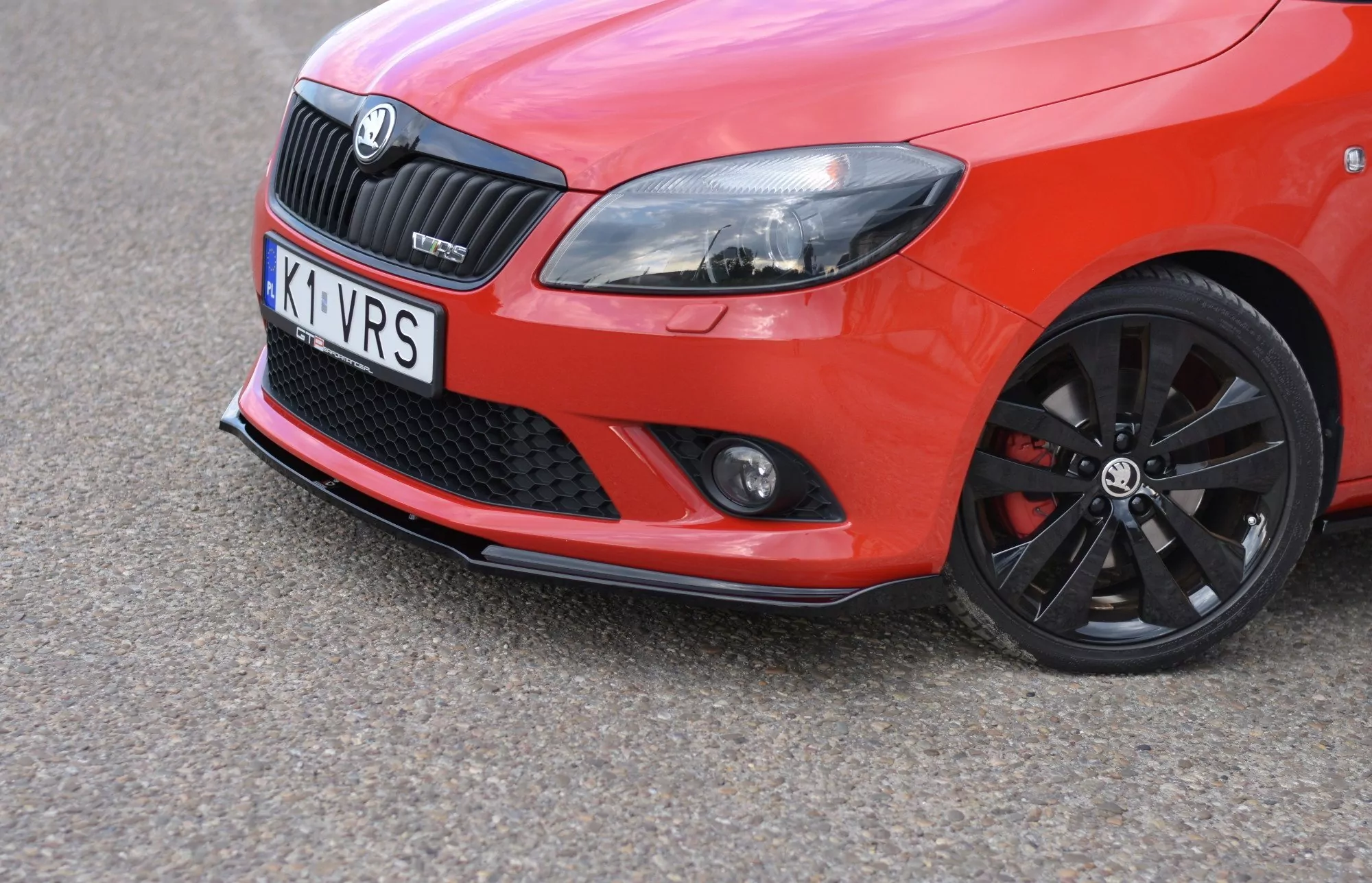 Front Ansatz Passend Für Passend Für SKODA FABIA MK2 RS Schwarz Hochglanz Schwarz Hochglanz