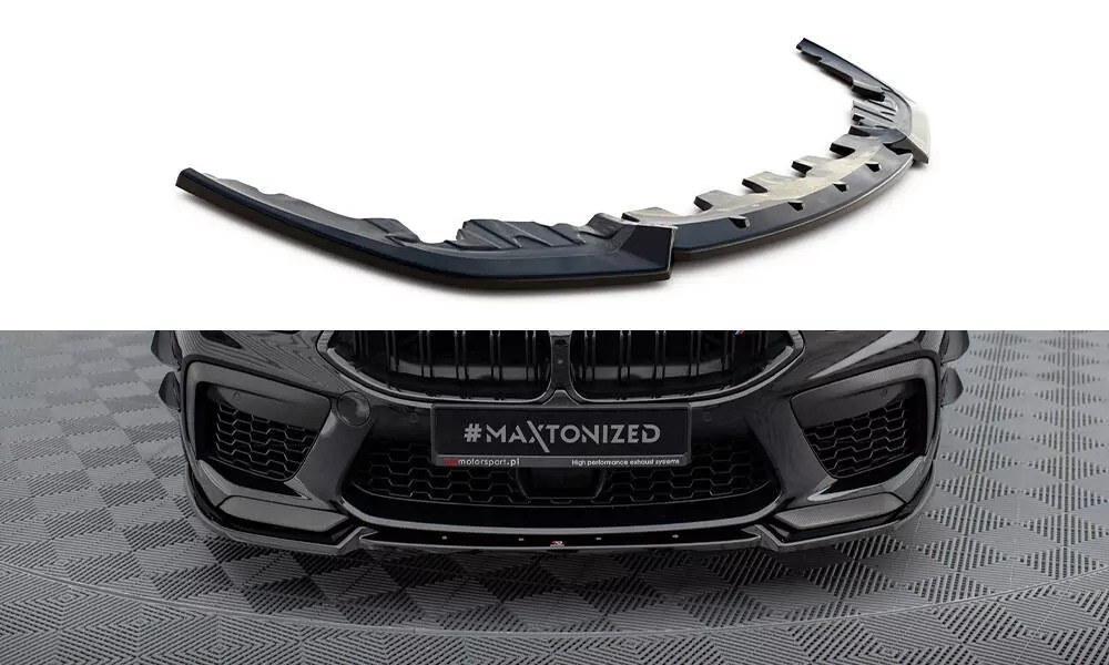 Front Ansatz V.3 Für BMW M8  Gran Coupe F93 / Coupe F92 Schwarz Hochglanz