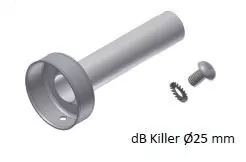 MIVV DB-Killer Für MIVV UNIVERSAL Schalldämpfer Rechts X-M1 ST. STEEL 55mm