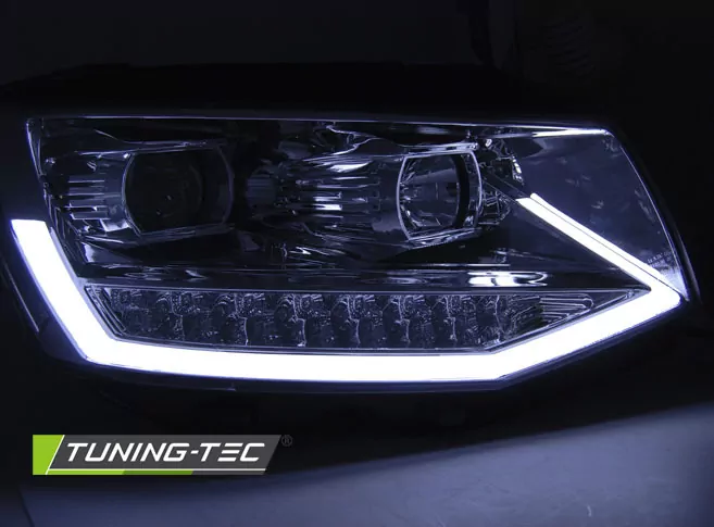 HEADLIGHTS TUBE LIGHT DRL CHROME fits VW T6 15-19