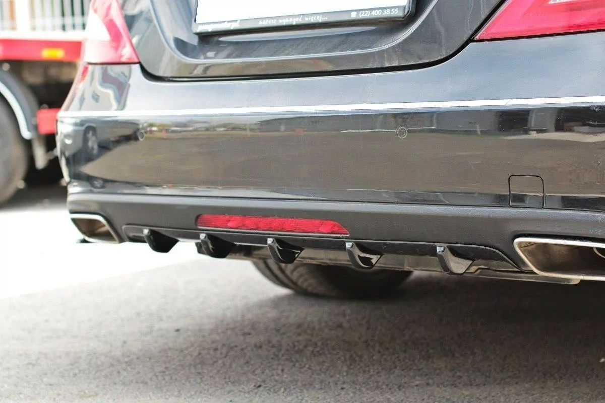 Diffusor Heck Ansatz Passend Für Passend Für Mercedes CLS C218 Schwarz Hochglanz Schwarz Hochglanz