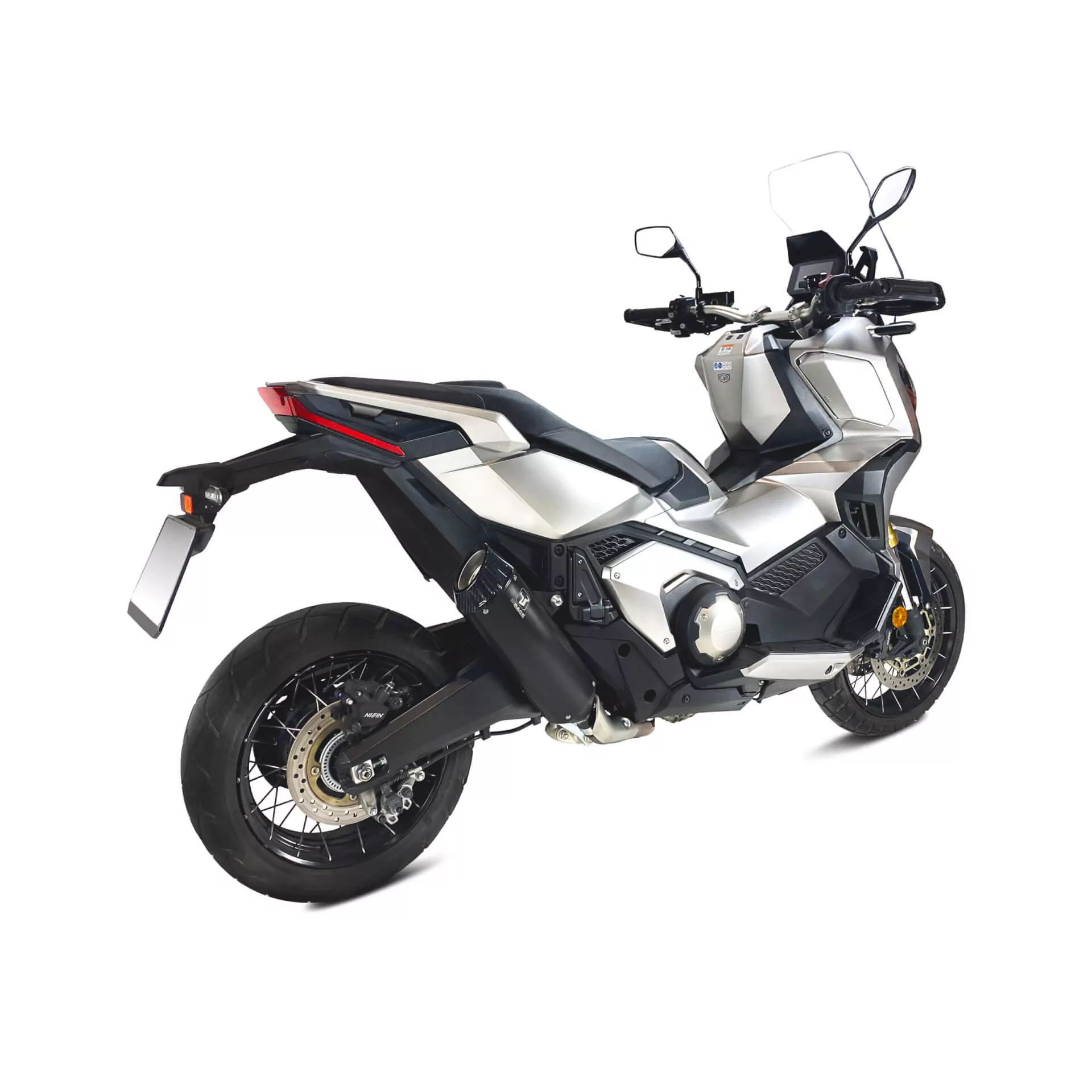 IXRACE Desert black Edelstahl-Endtopf für HONDA X-ADV 750, 17-20 (RC95), X-ADV 750, 21- (RH10) E-geprüft