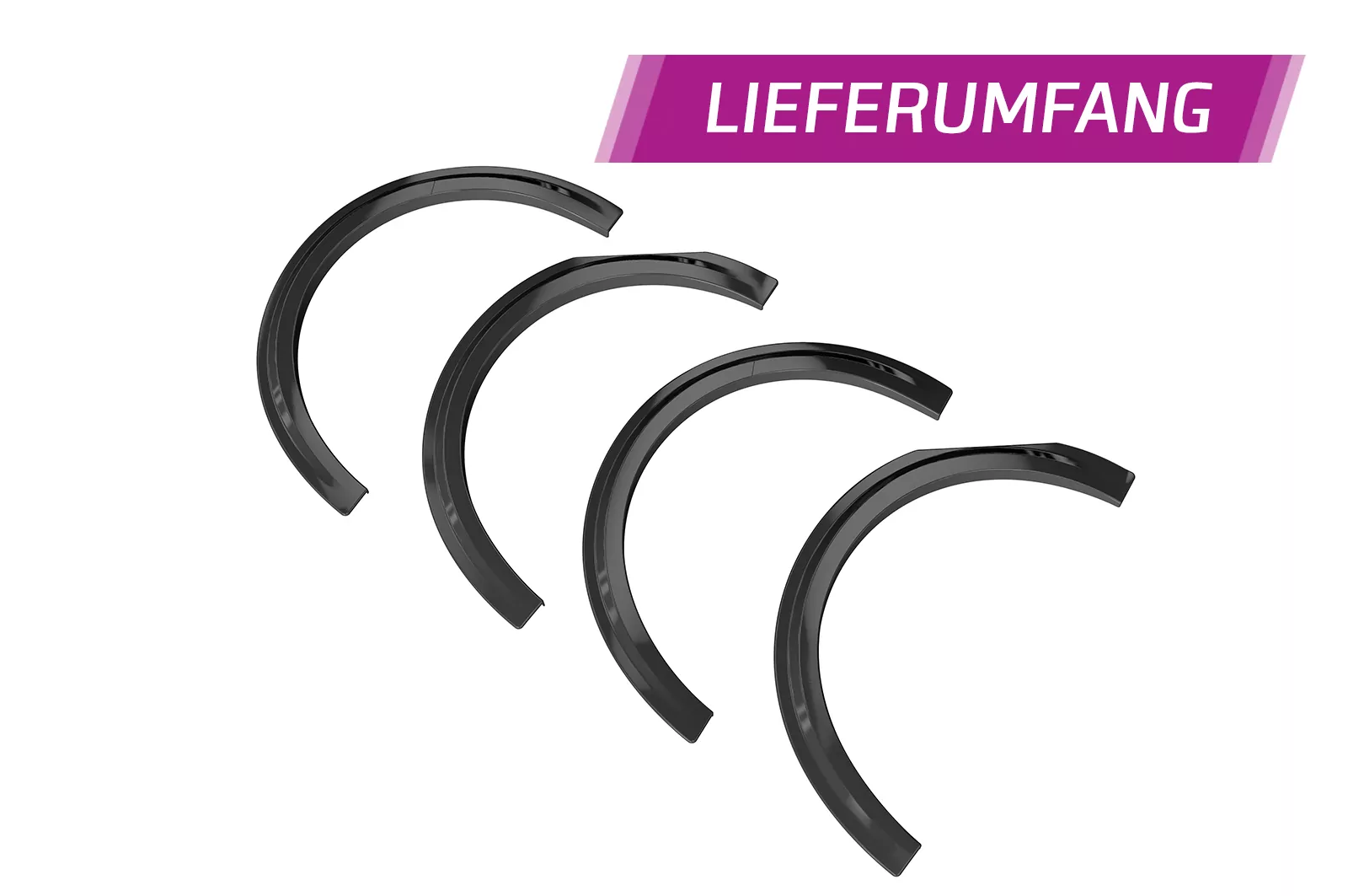 Kotflügelverbreiterung für Hyundai I30 (PD) VB035 Carbon Look Hochglanz